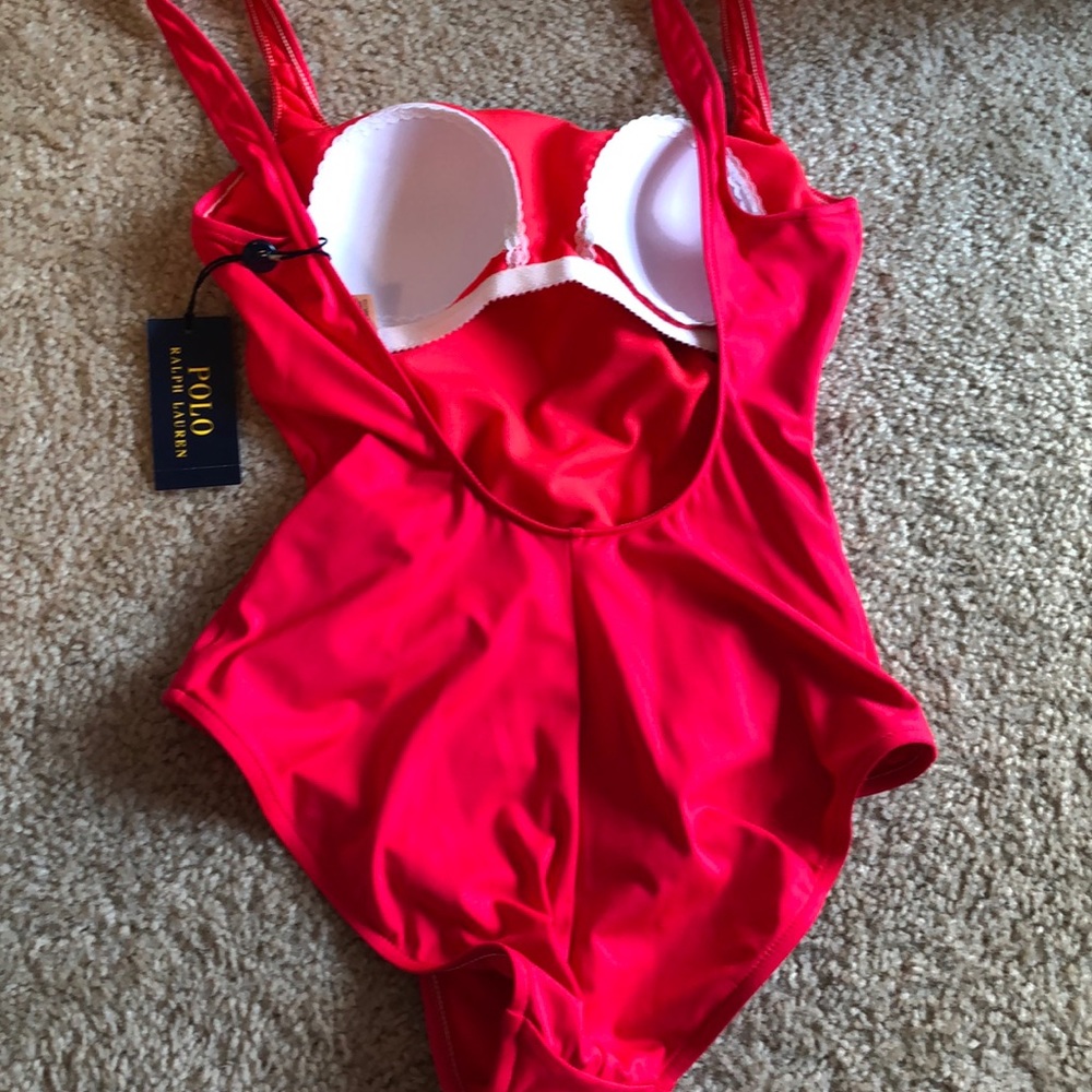 New! Polo Ralph Lauren Scoop back one piece -S - Picture 6 of 8